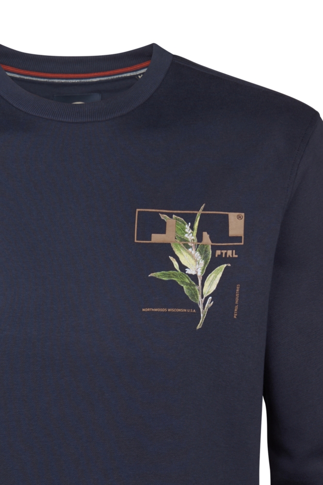 SWEATER MET PRINT M 3050 SWR340 5092 Royal Navy